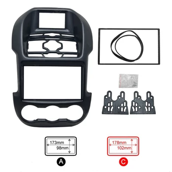 

2 Din Car Radio Frame For Ford Ranger High Standard 2012 Frame Auto DVD Panel Dashboard MP3 Player Fascias
