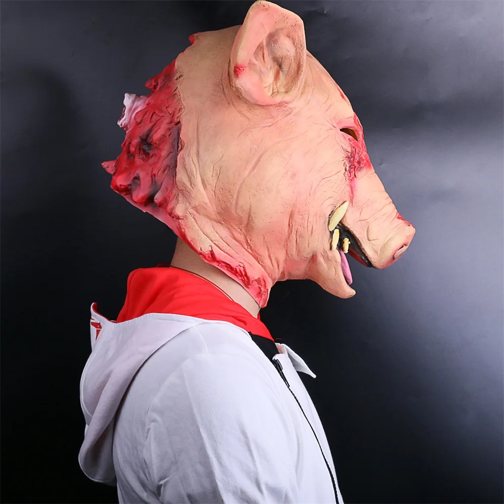 Durable Pig Mask Terror Masquerade Pig Masks Halloween Party Accessory Props New (8)