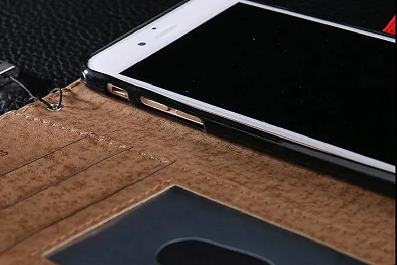 Fashion Wallet Stand Leather Case for iPhone X 7 8 Plus Luxury Cover Flip Phone Bag Case for iPhone 6 6S Plus with Card Slots