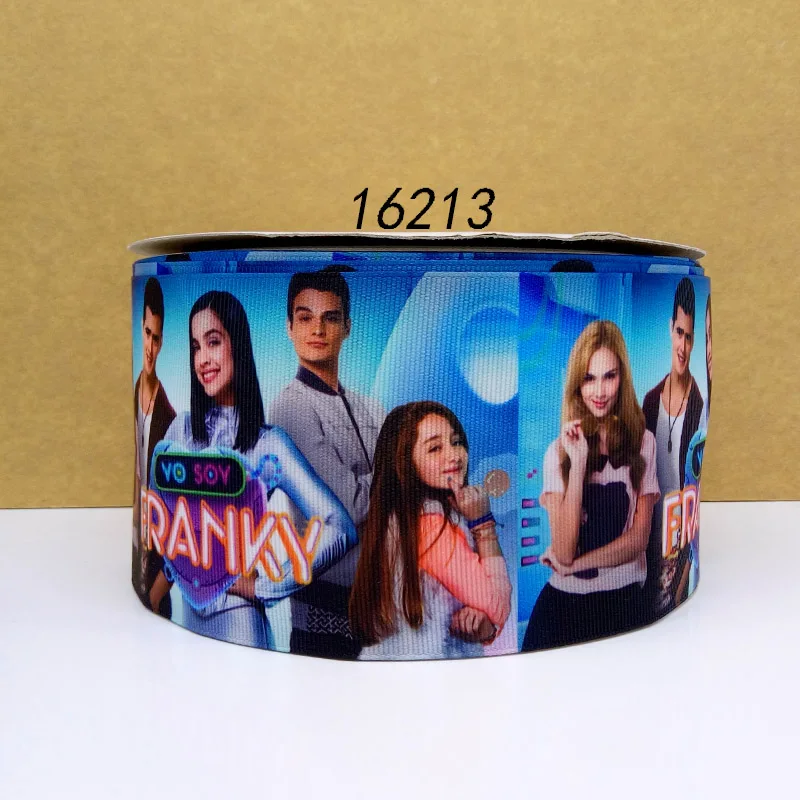 50 ярдов мультфильм напечатанный grosgrain ленты 17265 - Цвет: 16213