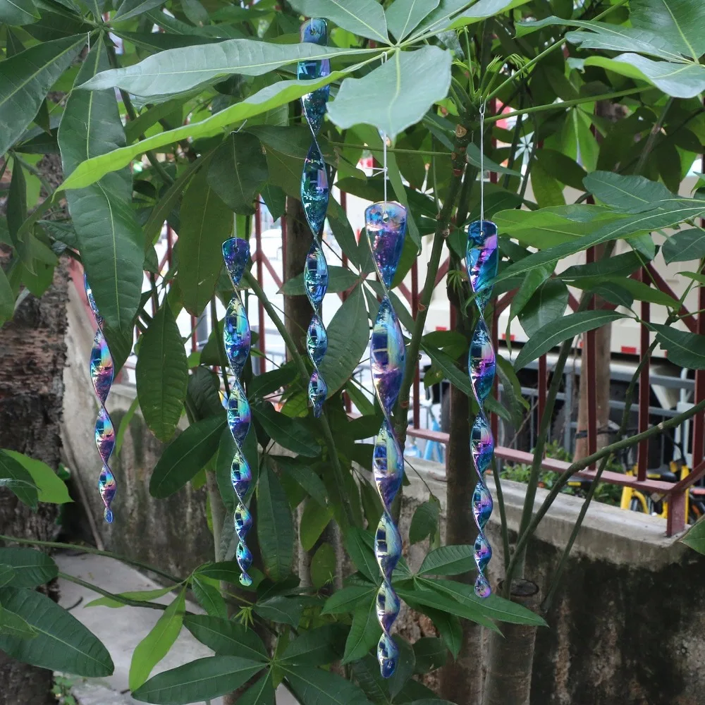 Bird Repellent Reflective Scare Rods-Ornamental Spiral Hanging Woodpecker Deterrent Device(12inch Blue) Pack of 10 Bird Repellent Reflective Scare Rods-Ornamental Spiral Hanging Woodpecker Deterrent Device(12inch Blue) Pack of 10