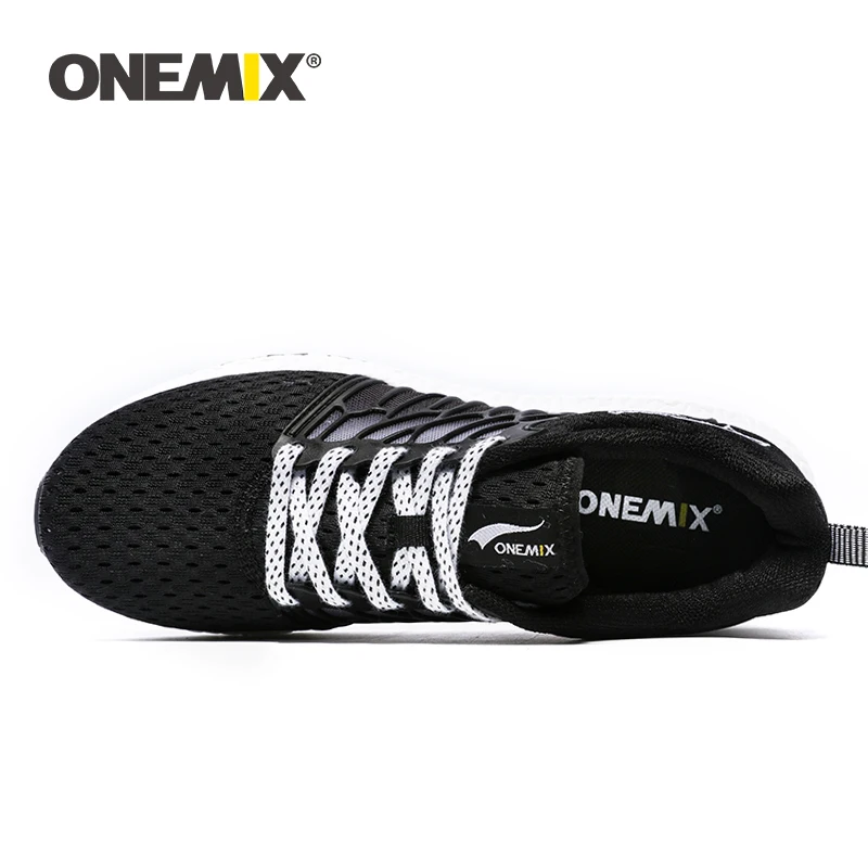 Мужские кроссовки для бега ONEMIX дышащая сетчатая спортивная обувь супер легкие