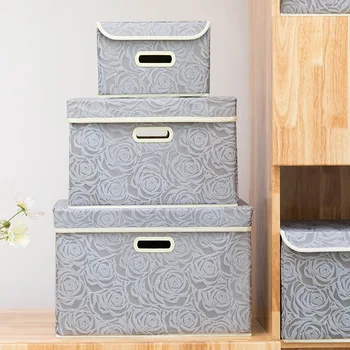 

Receive the new 2018 cases of simple but elegant rose bin desktop boxes non-woven receive a case