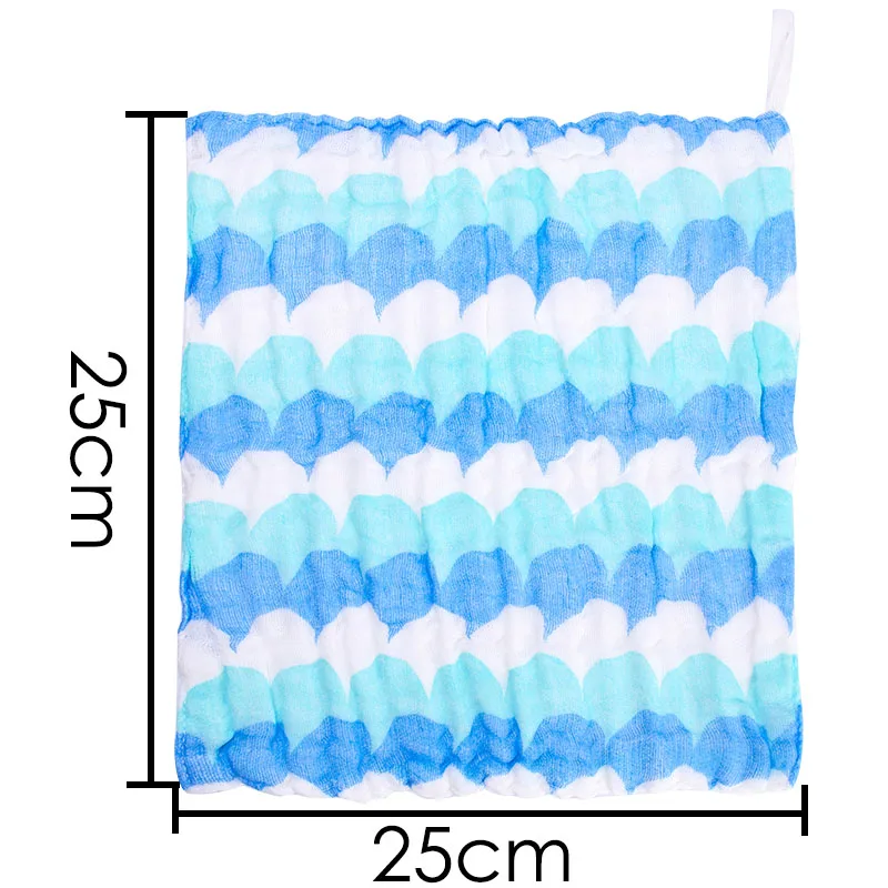 3 шт./лот Детский носовой Платок Квадратный цветной узор полотенце 25x25 см муслин хлопок младенческой полотенце для лица протрите ткань нагрудники дышащий