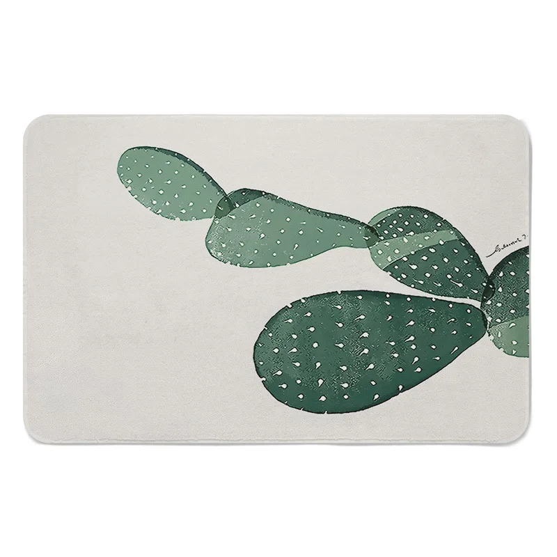 Tropical Plants Door Entrance Mats Cactus Printed Floor Mat In The Hallway for Kitchen Living Room Non-slip Carpet Doormat Rug Tropical Plants Door Entrance Mats Cactus Printed Floor Mat In The Hallway for Kitchen Living Room Non-slip Carpet Doormat Rug