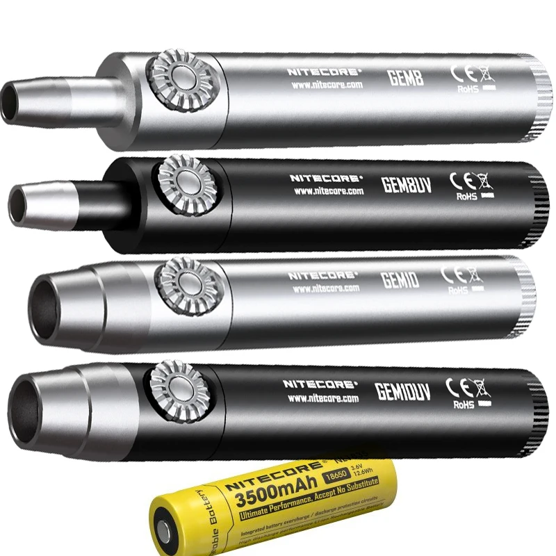 NITECORE GEM8 GEM8UV GEM10 GEM10UV ювелирный светильник 18650 лм CREE XP L HI V3 светодиодный фонарик с