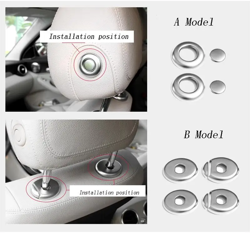 Автомобильный Стайлинг подушка для головы кнопки регулировки крышки наклейки Накладка для Mercedes Benz C class W205 GLC X253 интерьер авто аксессуары