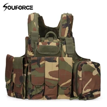 9 Color Outlife Camouflage Hunting Military Tactical Vest Wargame Body Molle Armor Hunting Vest CS Outdoor Jungle Equipment excellent elite spanker outdoor lightweight vests tactical hunting vest camouflage jungle hunting cs combat vest military