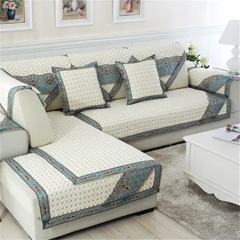 

Double-sided Embroidered Sofa Cover Slipcover Cotton Washing Anti-skid Four Seasons General Sofa Back Towel Armrest Towel