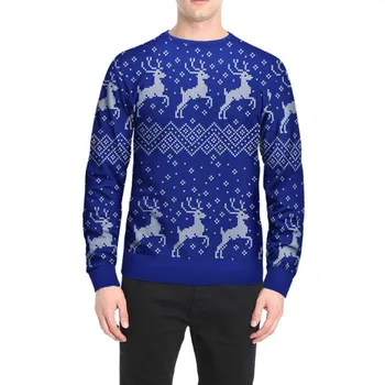 

Fashion Christmas Elk Men's Tshirts 3D Print Cardigan Tie Printed Hip Hop Men Funny T-shirt Long Sleeve T shirt Autumn Clothes