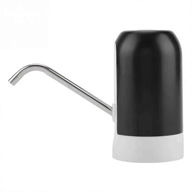 Портативный светодиодный светильник Bott светодиодный Электрический водяной насос мини USB Перезаряжаемый дозатор для домашнего офиса - Цвет: Черный