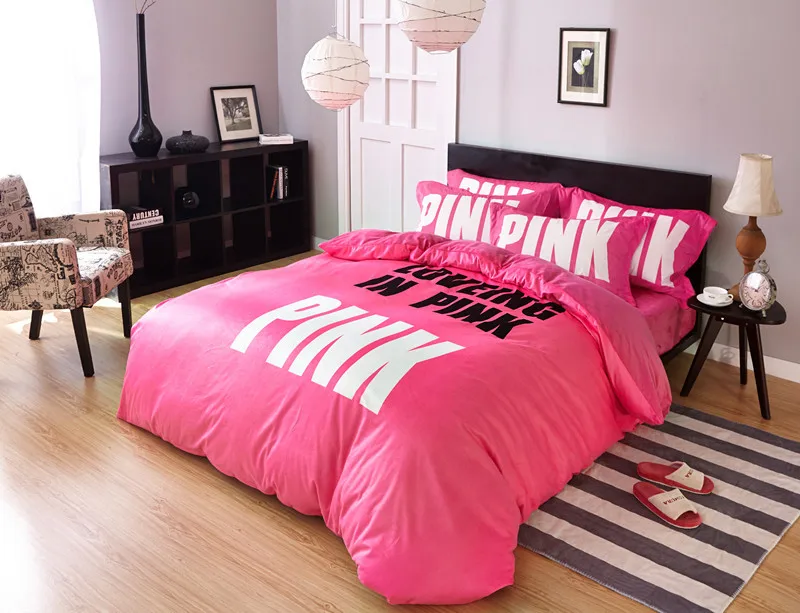 New Style Loving Bedding Set Pink Bedding Sets Purple Leopard Print