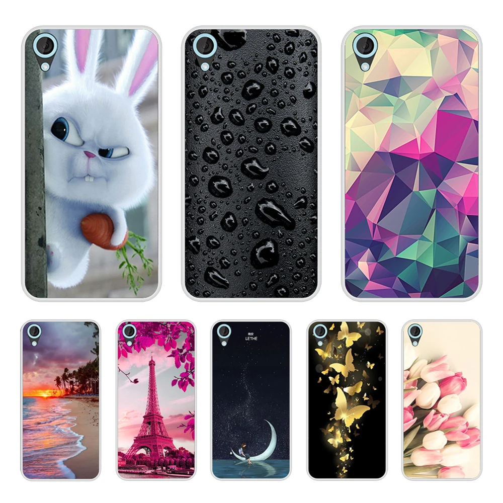 

Phone Case For HTC Desire 820 Soft Silicone TPU Chic Patterned Painting For HTC Desire 820 Case Cover
