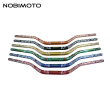 Мотокросс ниже Руль управления для мотоциклов 28 мм 1-1/" высокое качество сплав жир бар ниже Руль управления для мотоциклов подходит для 150cc-450cc Off Road байк cnc-188