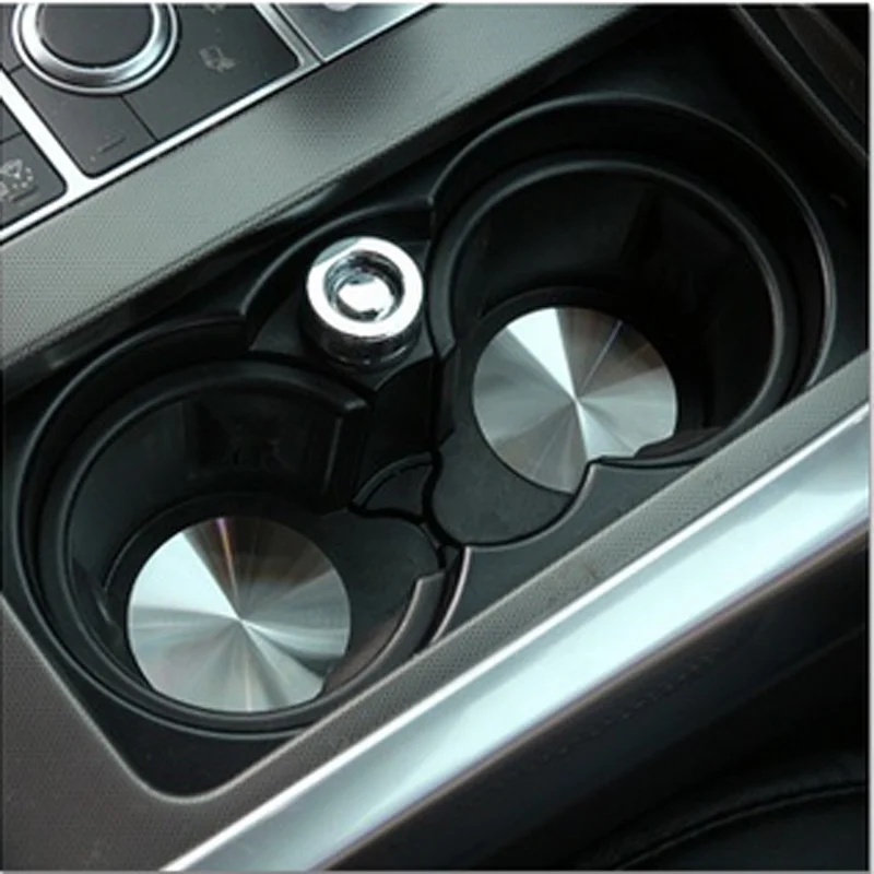 

2pcs Aluminum Console Cup Holder Pad for Mercedes Benz A B C E GLC CLA GLA ML GL Class W176 W204 W205 W212 W213 X166 Car Styling