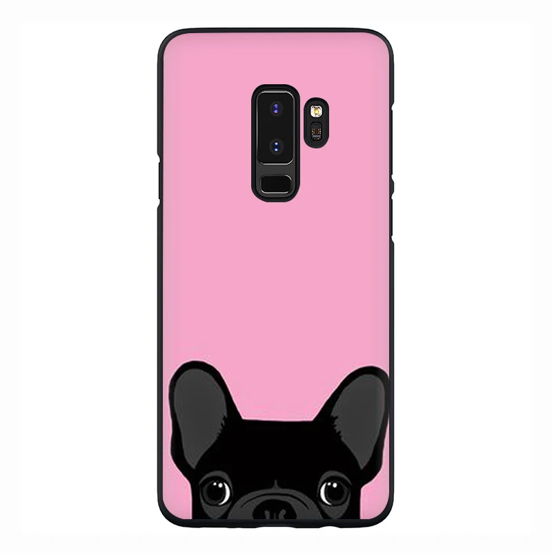 Мягкий чехол для телефона с французским бульдогом и Мопсом для samsung Galaxy M10 20 30 S6 7 Edge S8 9 10 Plus Note8 9 - Цвет: B12