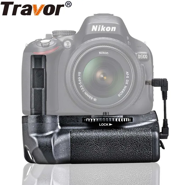 travor battery grip holder for nikon d5100 d5200 d5300 dslr camera