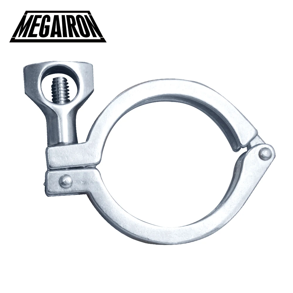 MEGAIRON 2 &quotНержавеющая сталь SS316 три зажима Клевер санитарный одиночный зажим