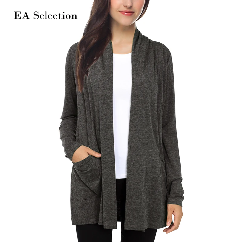 Women's Open Front Long Sleeves Printed Cardigan with Pockets Lightweight|cardigan print 