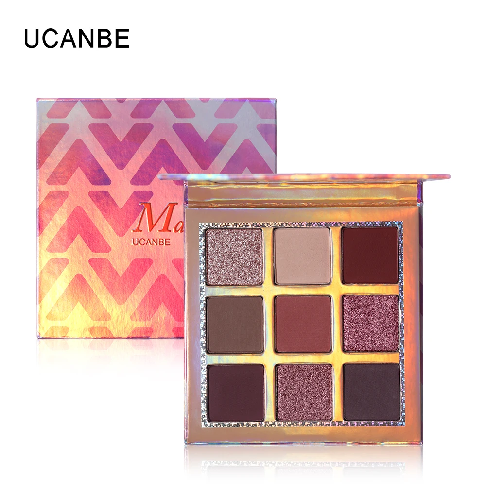 

UCANBE New Marvel 9 Colors Eyeshadow Makeup Palette Natural Basic Shimmer Matte Nude Pigment Eye Shadow Long Lasting Cosmetics