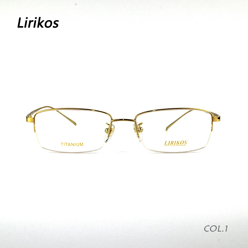 

Pure Titanium for Diamond Business Men Reading Half Frame Glasses Reading Clear Eye Lens male Spectacle Eyewear Accessories