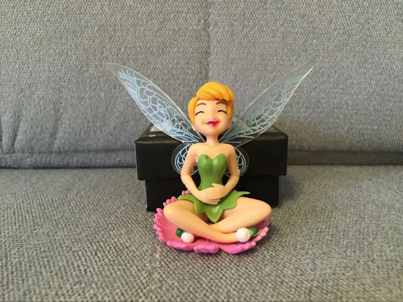 4 шт./компл. Tinkerbell сказочные фигурки игрушки «Динь-Динь» ПВХ фигурки Куклы Свадебные украшения 5~ 10 см станет желанным подарком для друзей