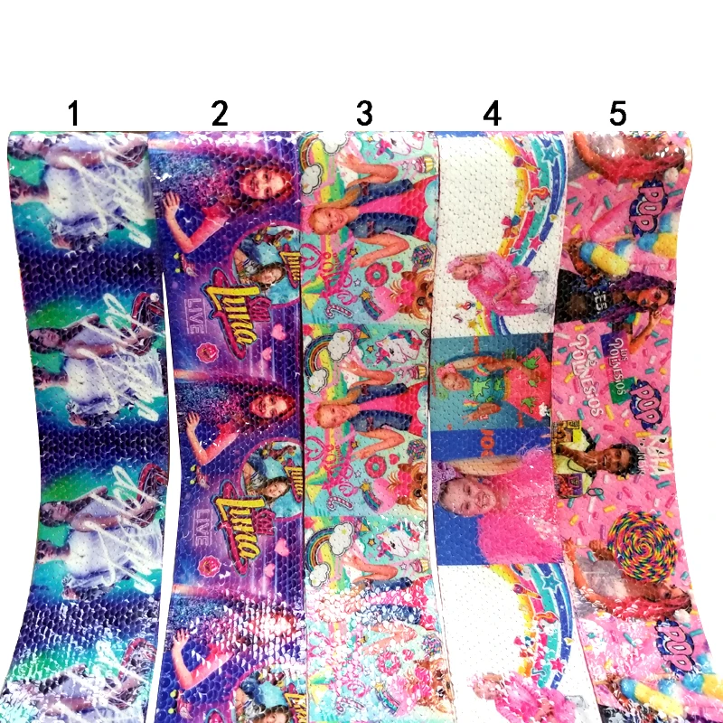 

Free shipping 5 yard custom ribbon cartoon printed sequin ribbon 21751