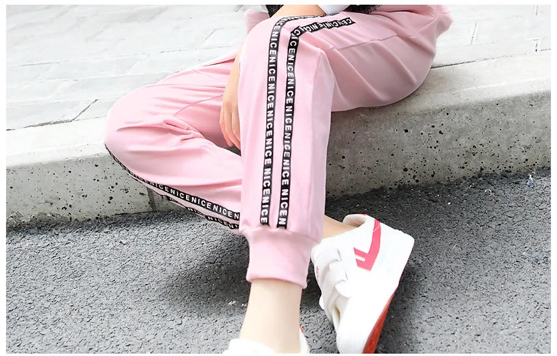 spring girls lace clothing sets kids clothes tracksuits sport suit (1)