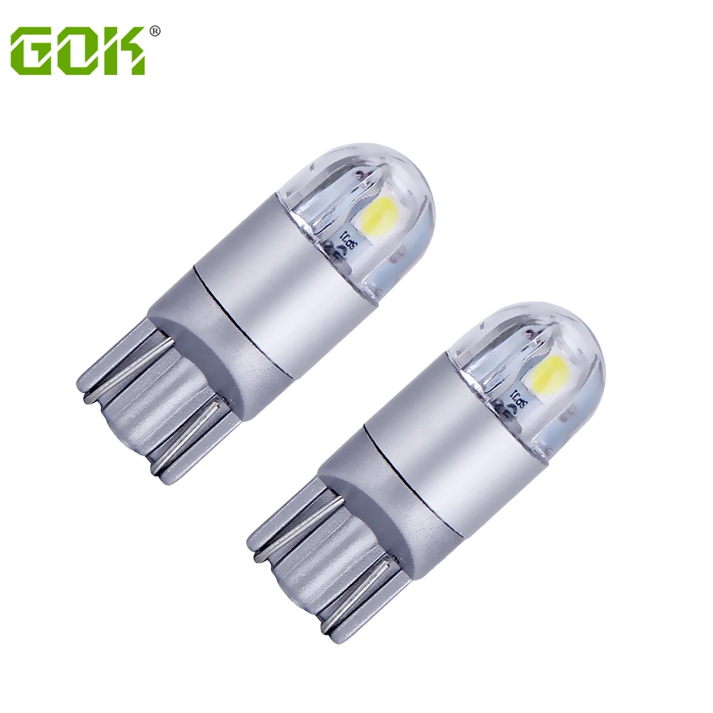 2 шт. T10 Светодиодные лампы w5w Автомобильные DRL 2smd 3030 194 168 зазор огни для ЧТЕНИЯ