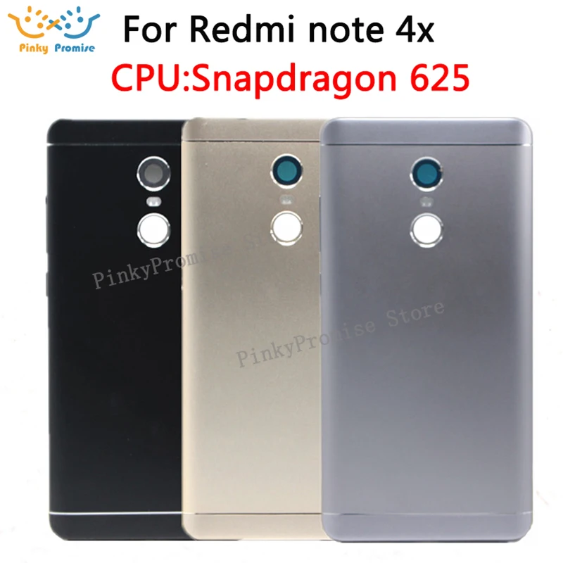 

Battery Door for Xiaomi Redmi Note 4 Note4 NOTE 4X Rear Back Battery Cover Housing Cover + Volume Power Key Repair Parts