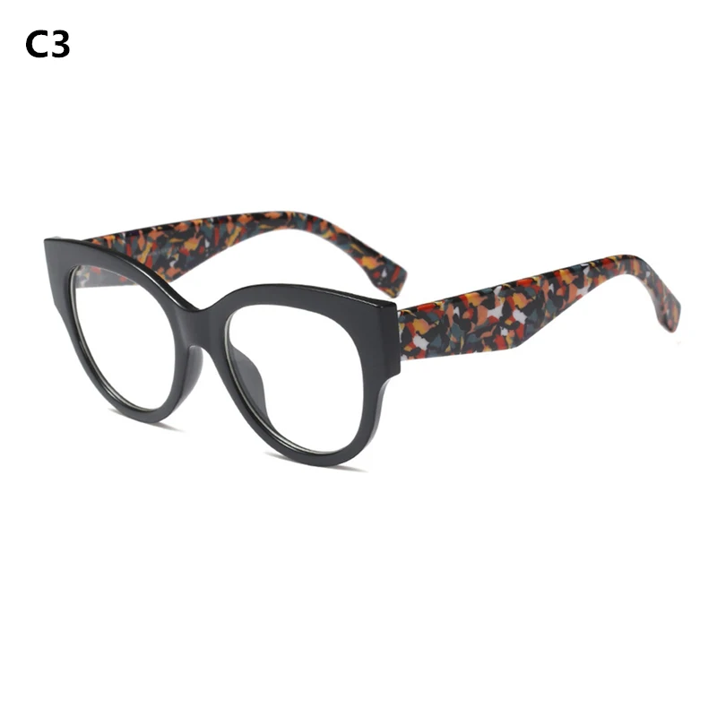 Kottdo, модные, брендовые, сексуальные, кошачий глаз, очки, для женщин, смола, по рецепту, очки, Ретро стиль, прозрачные очки, винтажные, оптические очки, Oculos - Цвет оправы: C3