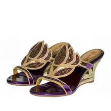 big size 34 44 new 2016 Summer Bling bling Crystal Woman Slippers Fashion Rhinestone Flowers Sexy