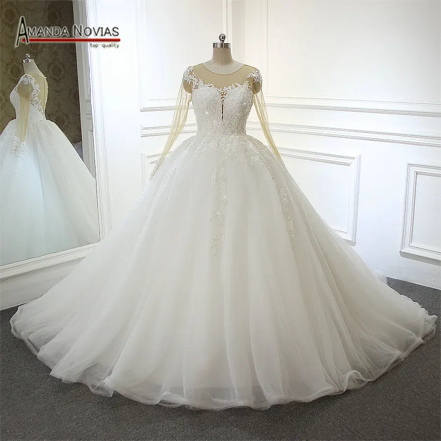 Buy robe de mariee Wedding Dress Real Pictures Wedding Dress With Nice Back