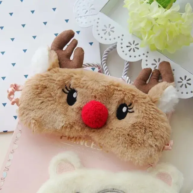 Aeruiy-soft-plush-fuzzy-cartoon-animal-brown-elk-white-polar-bear-3D-eye-shade-masks-toy-gifts-3