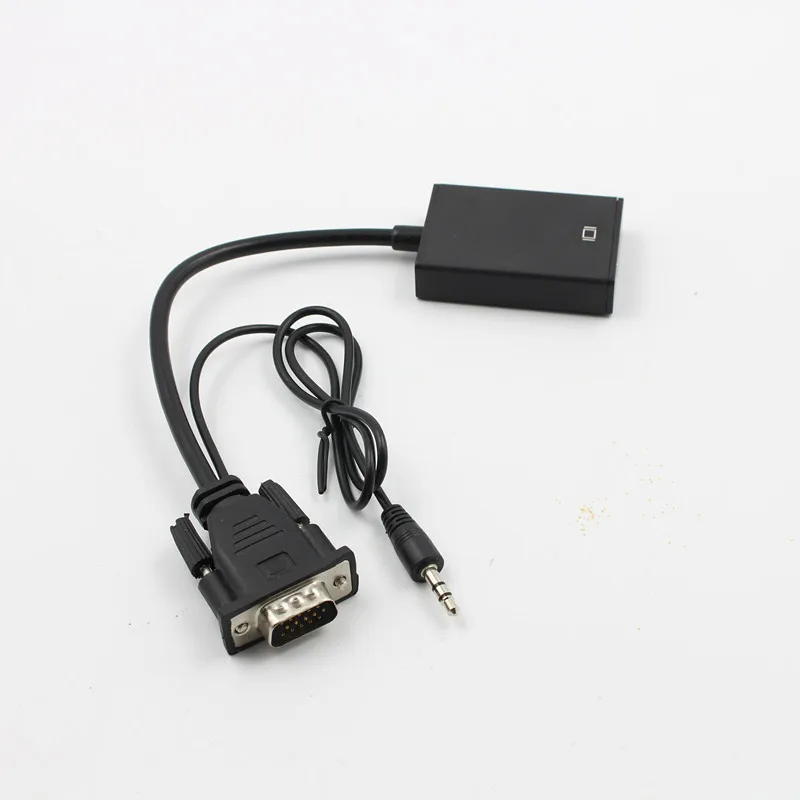 VGA Мужской к HDMI Женский конвертер адаптер с аудио кабелем выход 1080P HD VGA HDMI адаптер для ПК ноутбук к HDTV проектор