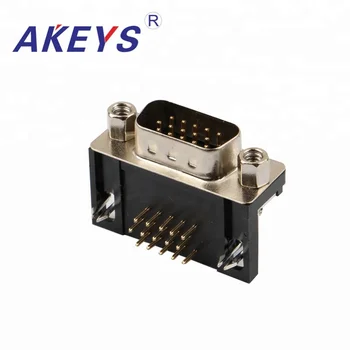 

2PCS VGA DB15 Pin Black Core Male Latop DB Male Side Insert To USB AM VGA Audio And Video Interface