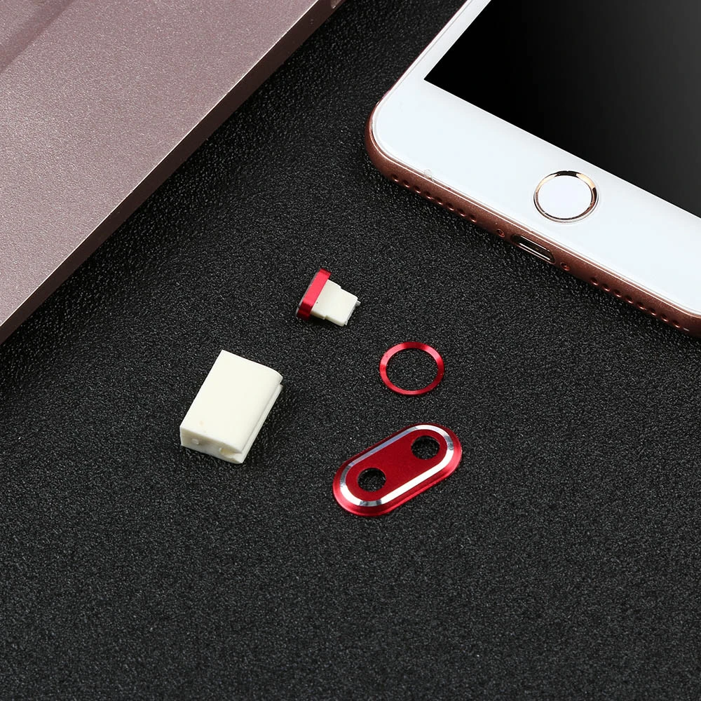 2018 новый для Iphone 7/8 Plus Защитный Объектив + наклейка на кнопку домой Пылезащитная
