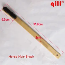 Длинная Ручка Маленькая деревянная лошадь щетка очистки от волос автомобиля Vechile инструмент для очистки с лучшим качеством