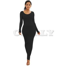 New Arrival Women Long Sleeve Maxi Dresses Casual O-Neck Black White Blue Red Slim Long Dress 2019 Autumn Female Robe Dress ramadan autumn new middle east muslims women fashion loose robe o neck knitted long sleeve maxi casual lady long dresses