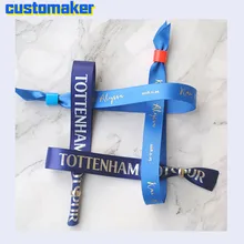 High-end тиснение золотом изготовленный на заказ атласный браслет старших Индивидуальные ленты для вечерние мероприятия и концерта/бар идентификации группа