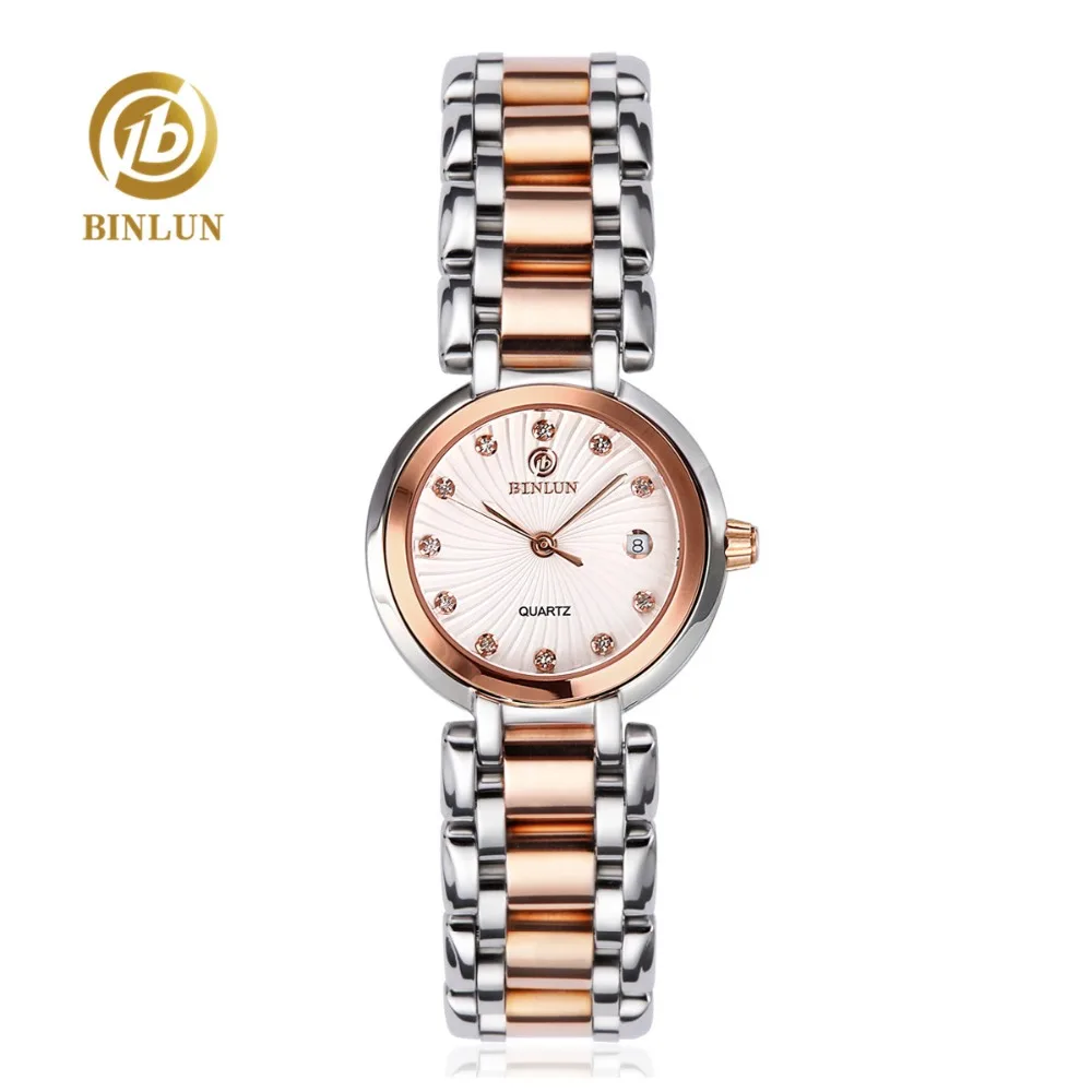 

BINLUN Elegant Women's Quartz Watch Minimalist Luxury Female Quartz Watch Sapphire Crystal Waterproof Quartz Watch Fashion Watch