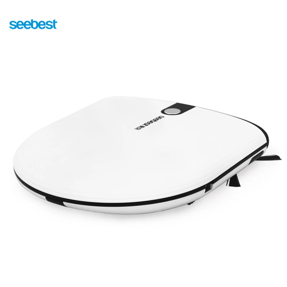 Миниатюрный робот пылесос Seebest сверхтонкий умный с 2 боковыми щетками Seebest|robot vacuum