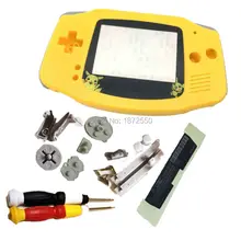Горячий желтый цвет pikachupokemonplastic Объектив Заменить Корпус В виде ракушки чехол подходит fornitendogbagameboyadvance x/y отвертки