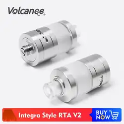 Volcanee Integra Стиль распылитель V2 22 мм Vape MTL RTA SS 4,2 мл Танк против Siren V2 аммит для коробка для электронных сигарет Mod