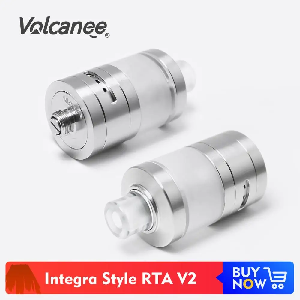 

Volcanee Integra Style Atomizer V2 22mm Vape MTL RTA SS 4.2ml Tank VS Siren V2 Ammit For Ecig Box Mod