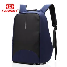 Coolbell 1" рюкзак для ноутбука Мужская и женская деловая дорожная сумка Противоугонная Двойная Сумка для компьютера