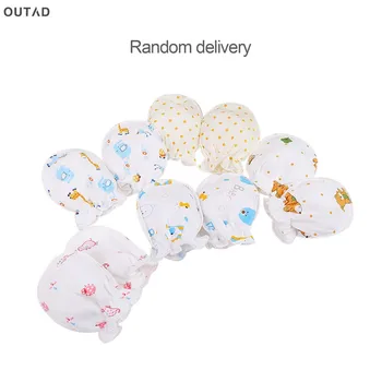 

Fashion Baby Glove Cartoon Pattern Anti-grasping Gloves Newborn Protection Face Full Cotton Breathable Anti Scratching Gloves@*