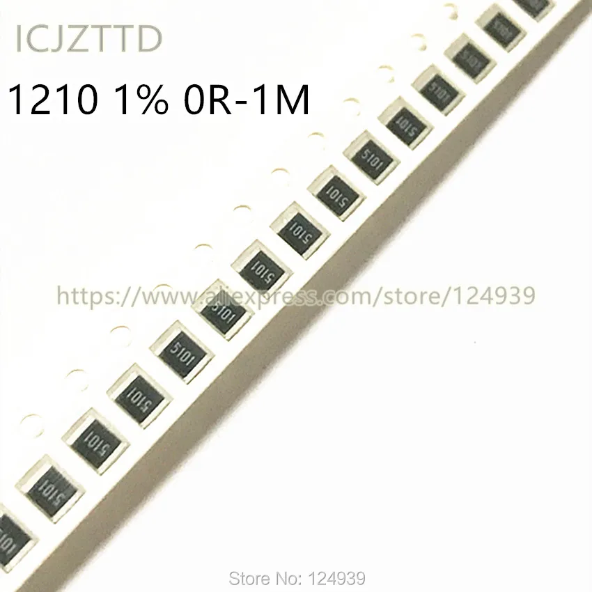 100 шт. SMD 1210 1% F 3225 3 2*2 5 1/3 Вт 3R 3R0 3.3R 3R3 3.6R 3R6 3.9R 3R9 4.3R 4R3 4.7R 4R7 5.1R 5R1 5.6R 5R6 6.2R 6r6 6.8R 6.8r2 |