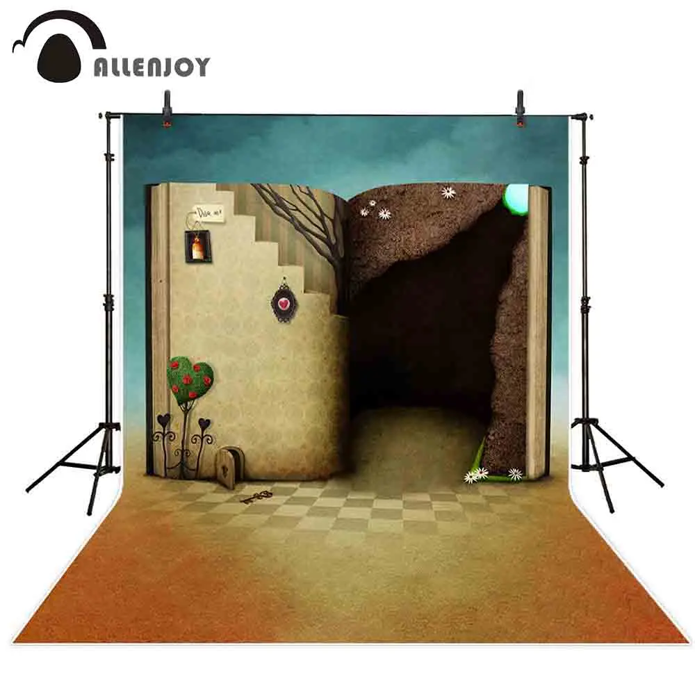 Allenjoy Children Theme Photography Backdrop Book Alice In