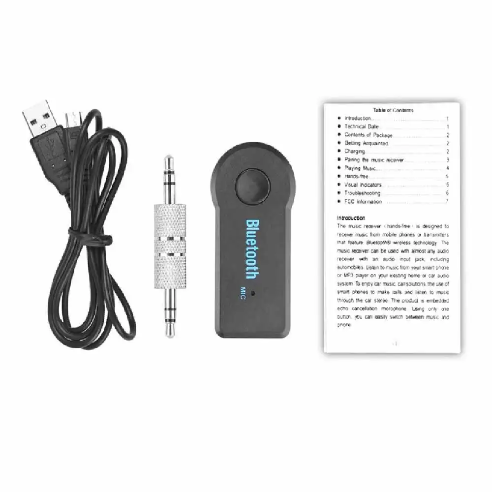 Aux Mini Mp3 плеер Bluetooth автомобильный аудио стерео 3 5 мм AUX Беспроводной адаптер